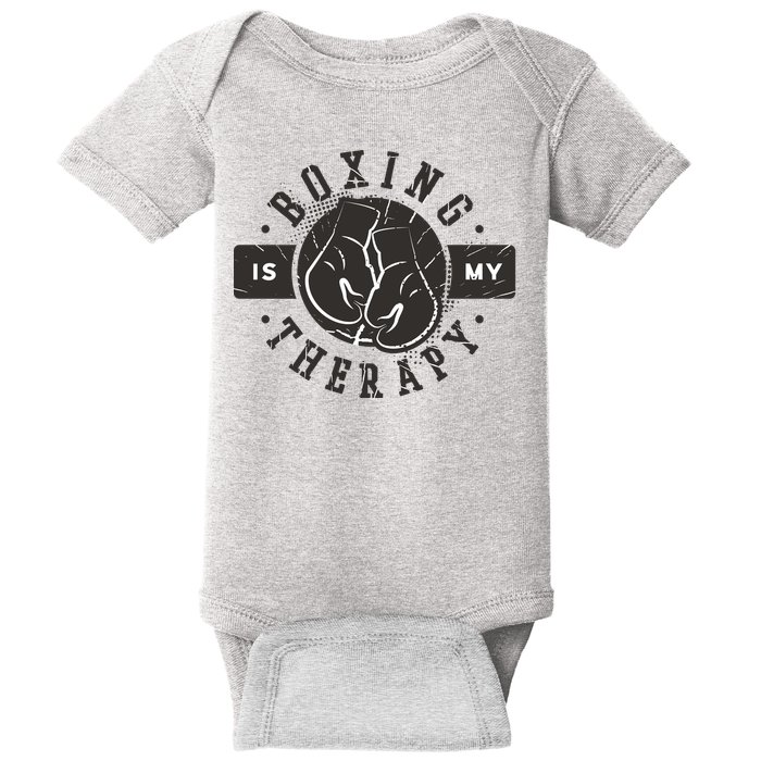 Boxing Is My Therapy Baby Bodysuit