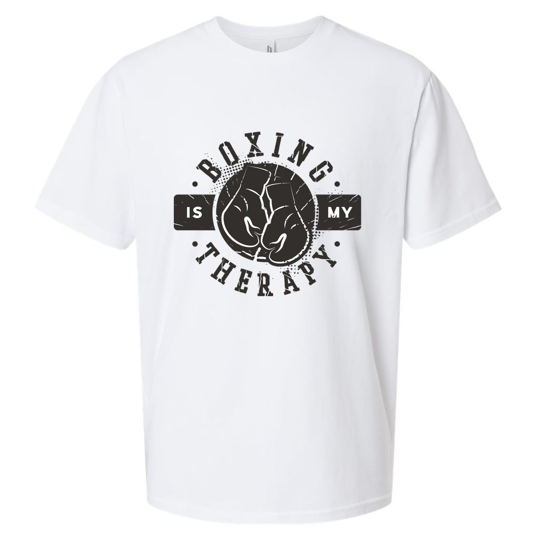 Boxing Is My Therapy Sueded Cloud Jersey T-Shirt