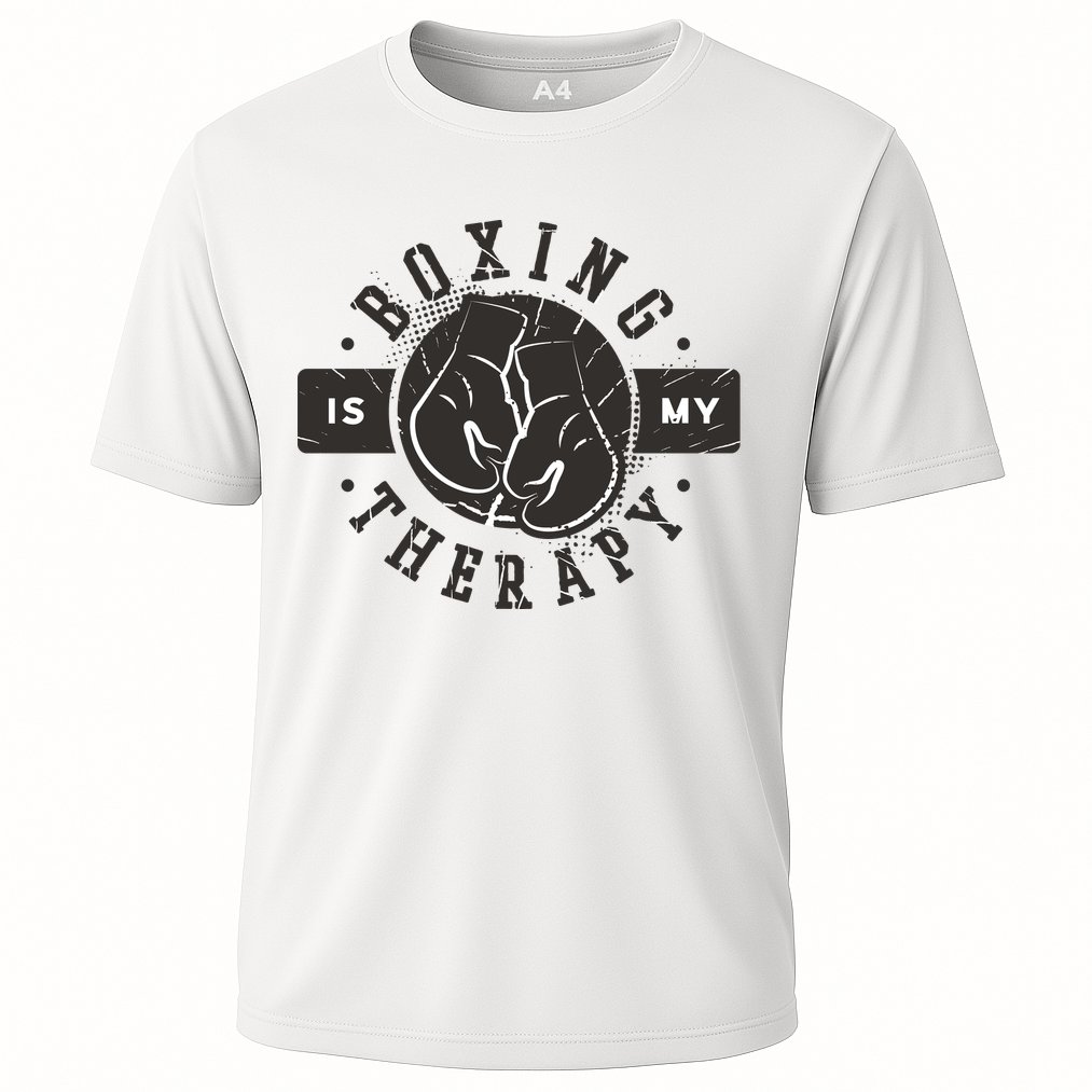 Boxing Is My Therapy Cooling Performance Crew T-Shirt