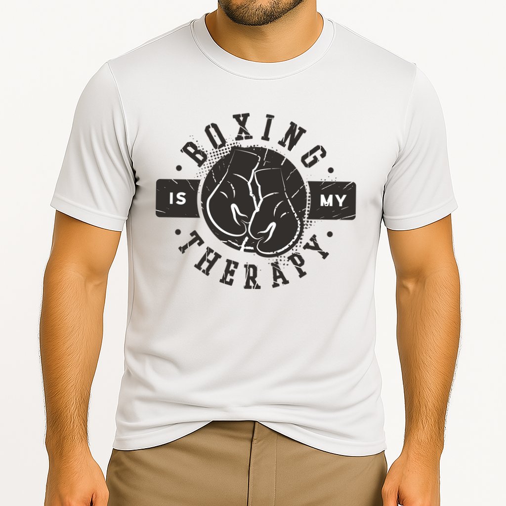 Boxing Is My Therapy Cooling Performance Crew T-Shirt