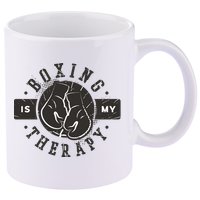 Boxing Is My Therapy 11oz C Handle Ceramic Mug