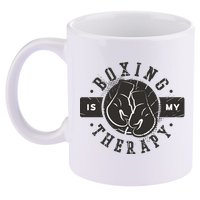 Boxing Is My Therapy 11oz C Handle Ceramic Mug