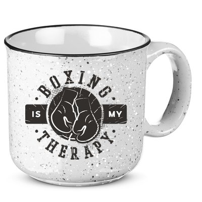 Boxing Is My Therapy 15oz Campfire Ceramic Mug