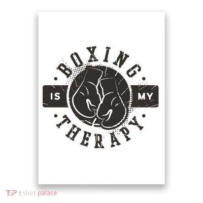 Boxing Is My Therapy Poster