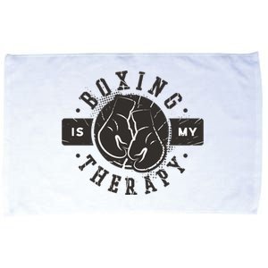 Boxing Is My Therapy Microfiber Hand Towel