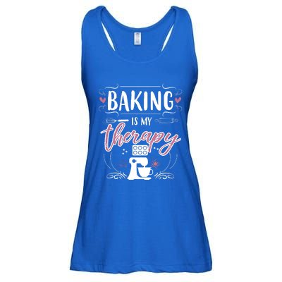 Baking Is My Therapy Meaningful Gift Ladies Essential Flowy Tank