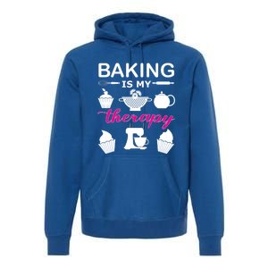 Baking Is My Therapy Gift Premium Hoodie