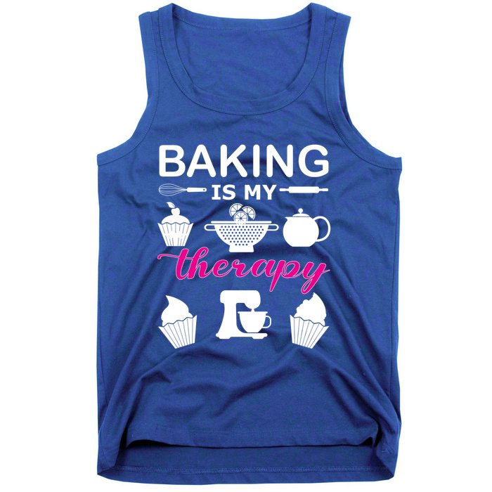 Baking Is My Therapy Gift Tank Top