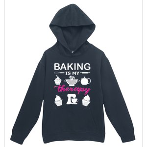 Baking Is My Therapy Gift Urban Pullover Hoodie