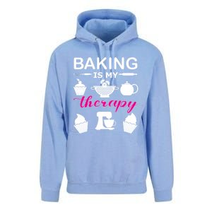 Baking Is My Therapy Gift Unisex Surf Hoodie