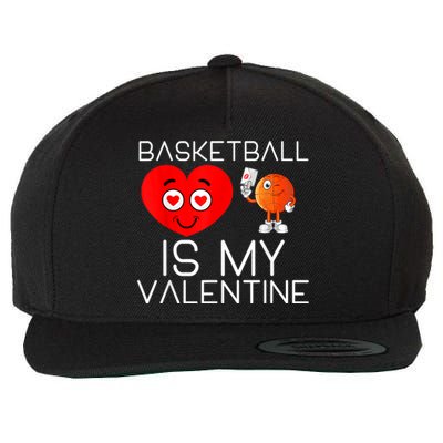 Basketball Is My Valentine Cute Basketball Valentines Day Wool Snapback Cap