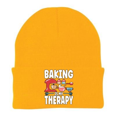 Baking Is My Therapy Gift Knit Cap Winter Beanie