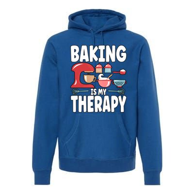 Baking Is My Therapy Gift Premium Hoodie