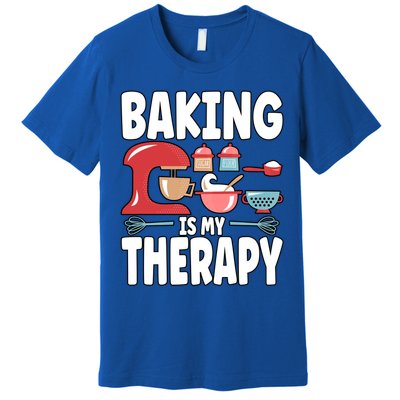 Baking Is My Therapy Gift Premium T-Shirt