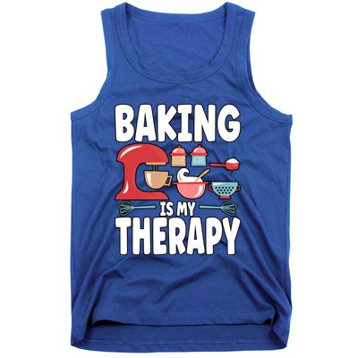 Baking Is My Therapy Gift Tank Top