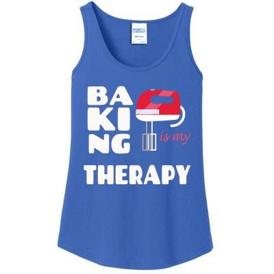 Baking Is My Therapy Gift Baker Baking Gift Cool Gift Ladies Essential Tank