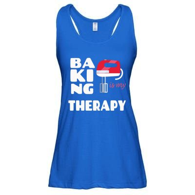 Baking Is My Therapy Gift Baker Baking Gift Cool Gift Ladies Essential Flowy Tank