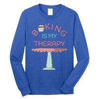 Baking Is My Therapy Gift Long Sleeve Shirt