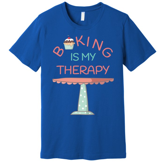 Baking Is My Therapy Gift Premium T-Shirt