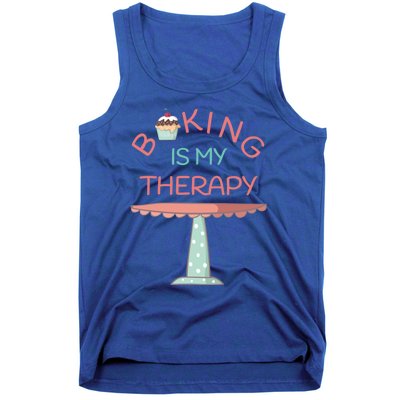 Baking Is My Therapy Gift Tank Top