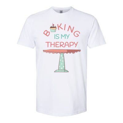 Baking Is My Therapy Gift Softstyle CVC T-Shirt