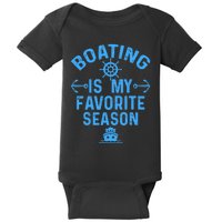 Boating Is My Favorite Season Funny Boat Captain Baby Bodysuit