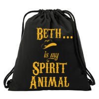 Beth... Is My Spirit Animal Drawstring Bag