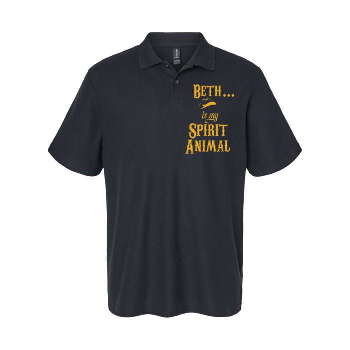 Beth... Is My Spirit Animal Softstyle Adult Sport Polo