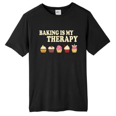 Baking Is My Therapy Great Gift Baker Baking Gift Funny Gift Tall Fusion ChromaSoft Performance T-Shirt