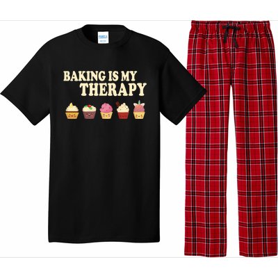 Baking Is My Therapy Great Gift Baker Baking Gift Funny Gift Pajama Set