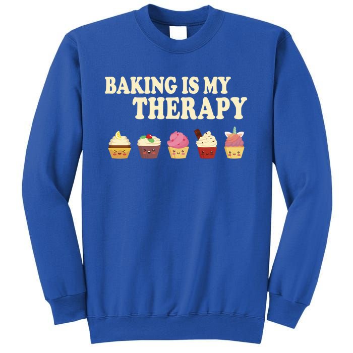 Baking Is My Therapy Great Gift Baker Baking Gift Funny Gift Sweatshirt