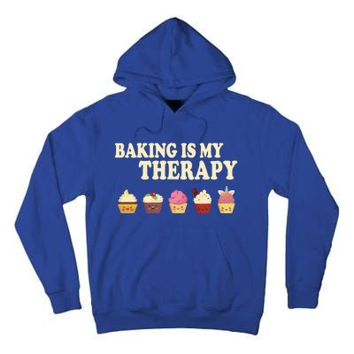 Baking Is My Therapy Great Gift Baker Baking Gift Funny Gift Tall Hoodie