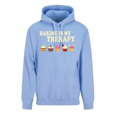 Baking Is My Therapy Great Gift Baker Baking Gift Funny Gift Unisex Surf Hoodie