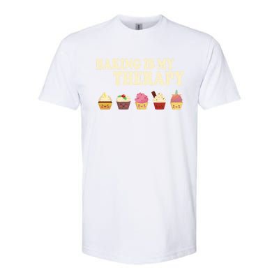 Baking Is My Therapy Great Gift Baker Baking Gift Funny Gift Softstyle CVC T-Shirt