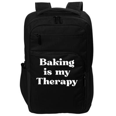 Baking Is My Therapy Gift Impact Tech Backpack