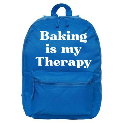 Baking Is My Therapy Gift 16 in Basic Backpack