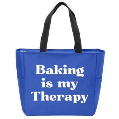 Baking Is My Therapy Gift Zip Tote Bag