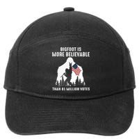 Bigfoot Is More Believable Than 81 Million Votes Vintage 7-Panel Snapback Hat