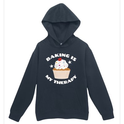 Baking Is My Therapy Gift Baker Baking Gift Great Gift Urban Pullover Hoodie