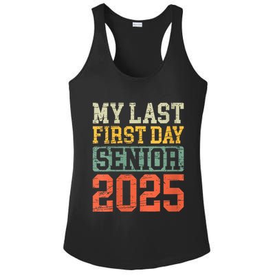 Bruh ItS My Last First Day Senior 2025 Back To School Funny Ladies PosiCharge Competitor Racerback Tank