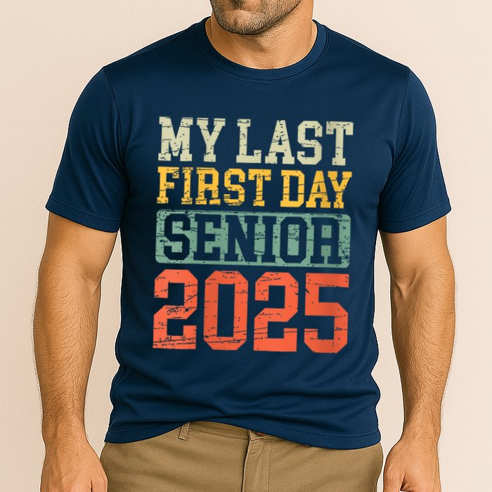 Bruh ItS My Last First Day Senior 2025 Back To School Funny Cooling Performance Crew T-Shirt
