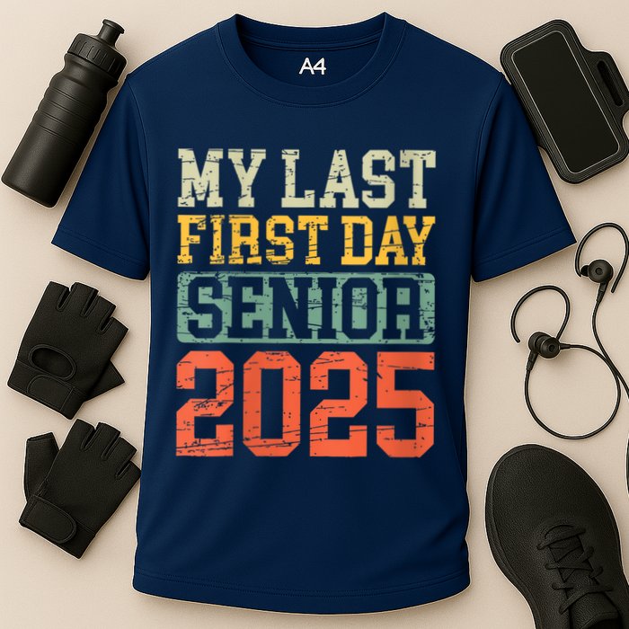 Bruh ItS My Last First Day Senior 2025 Back To School Funny Cooling Performance Crew T-Shirt