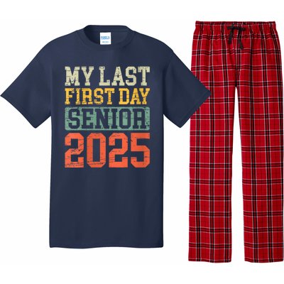 Bruh ItS My Last First Day Senior 2025 Back To School Funny Pajama Set