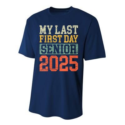 Bruh ItS My Last First Day Senior 2025 Back To School Funny Performance Sprint T-Shirt