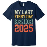 Bruh ItS My Last First Day Senior 2025 Back To School Funny Premium T-Shirt