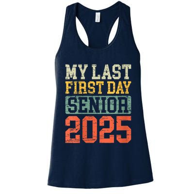 Bruh ItS My Last First Day Senior 2025 Back To School Funny Womens Tank Top