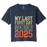 Bruh ItS My Last First Day Senior 2025 Back To School Funny Crop Top