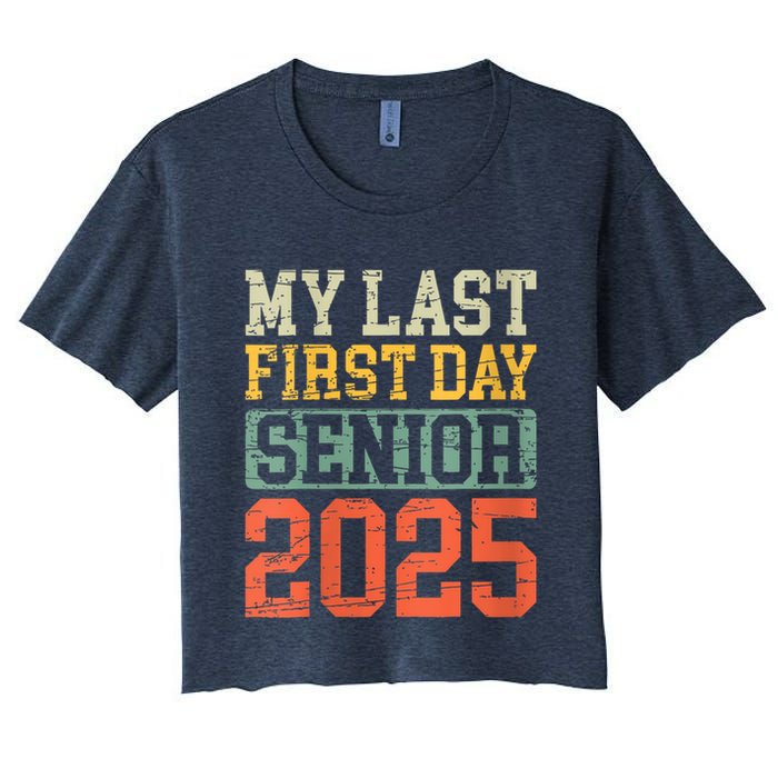 Bruh ItS My Last First Day Senior 2025 Back To School Funny Crop Top