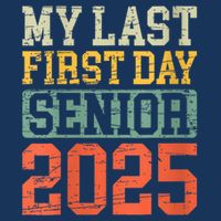 Bruh ItS My Last First Day Senior 2025 Back To School Funny Short Acrylic Beanie