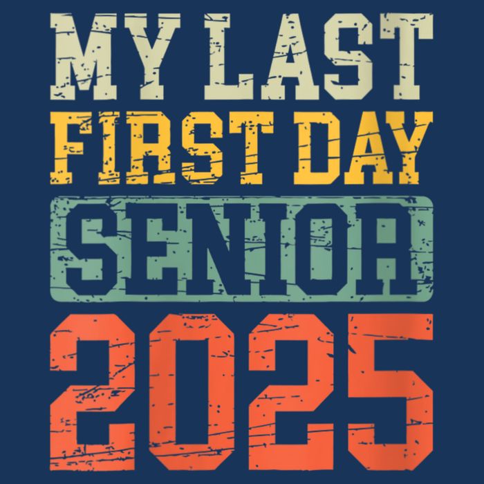 Bruh ItS My Last First Day Senior 2025 Back To School Funny Short Acrylic Beanie